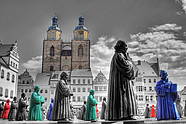 Lutherfiguren Marktplatz Wittenberg
